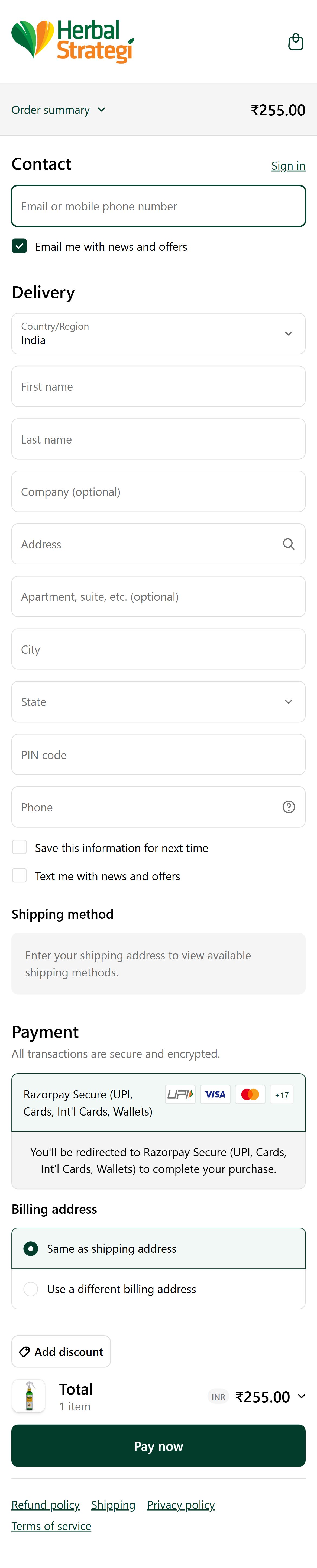 Herbal Strategi — Mobile