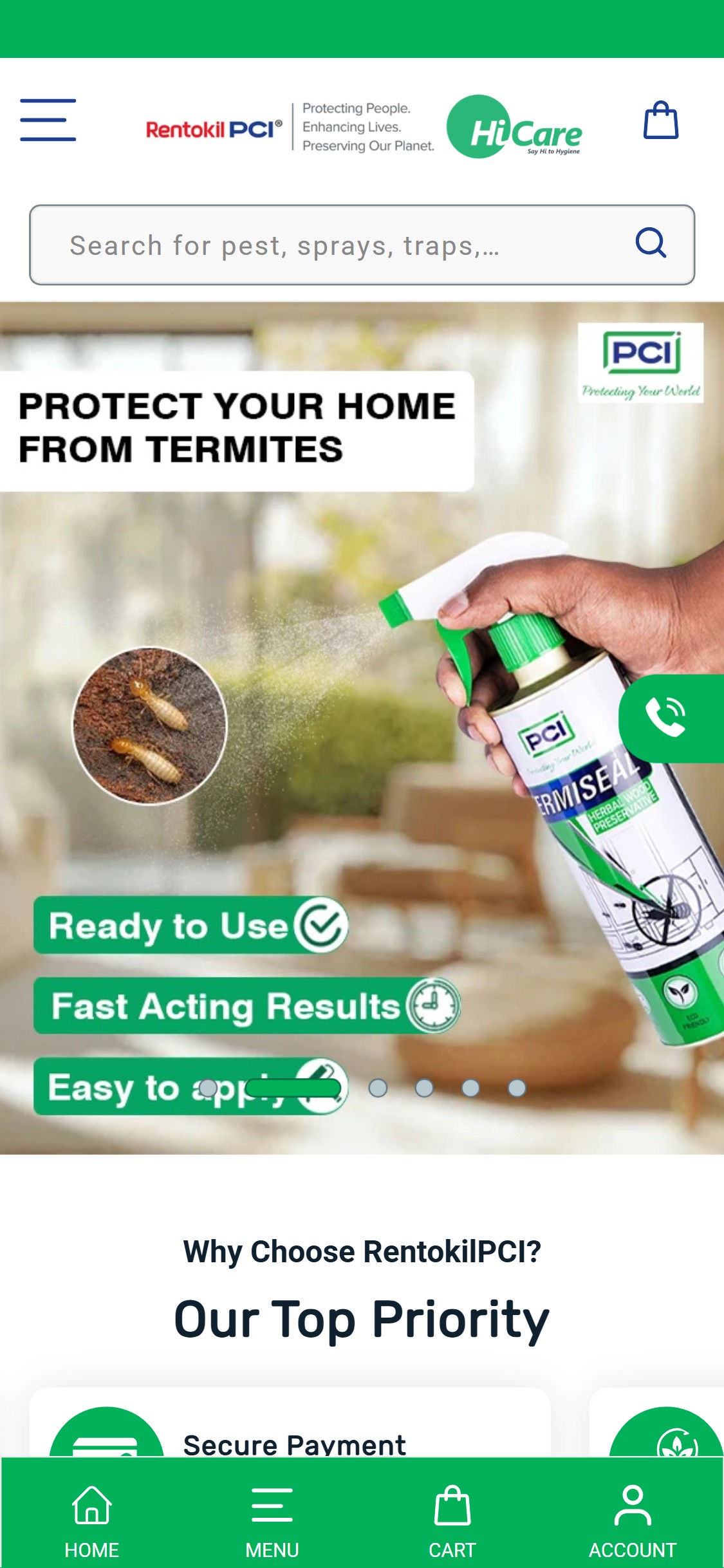PCI HiCare â€” Mobile